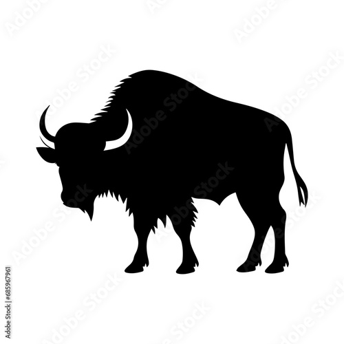 illustration of a bison