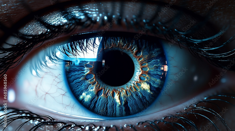 eye of the person HD 8K wallpaper Stock Photographic Image 