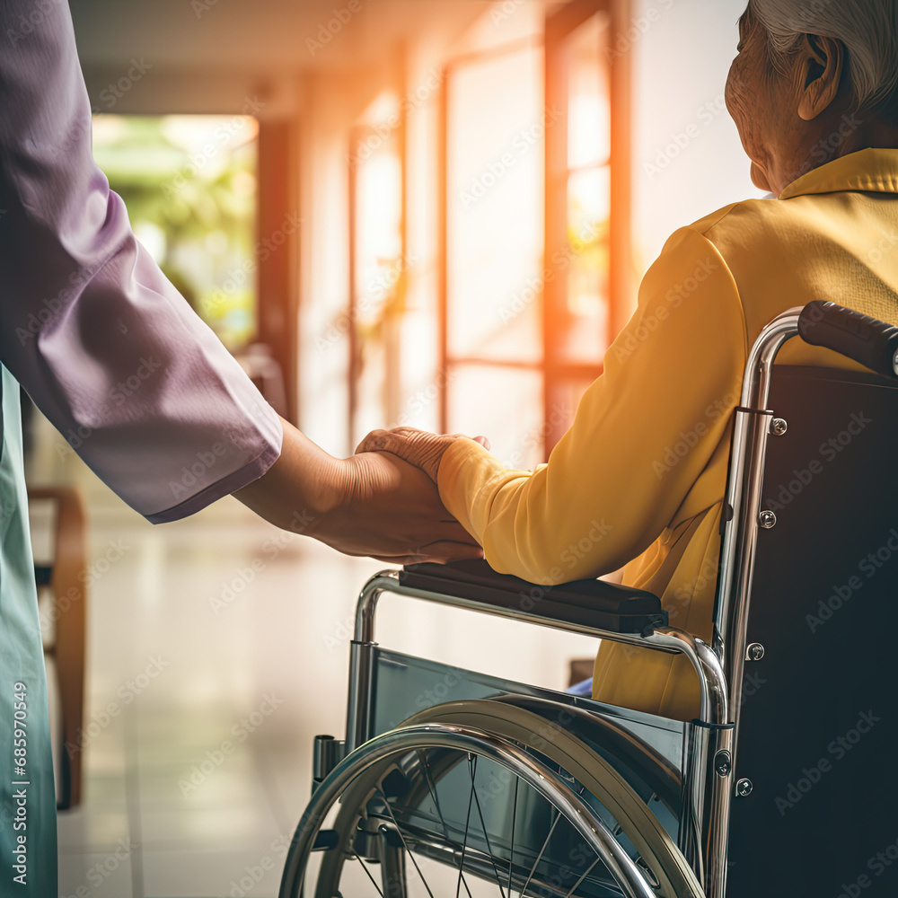 elderly care, nurse and hand, elders old age patience elderly care, nurse and hand, elders old age patience