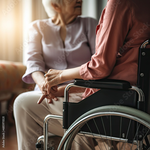 elderly care, nurse and hand, elders old age patience