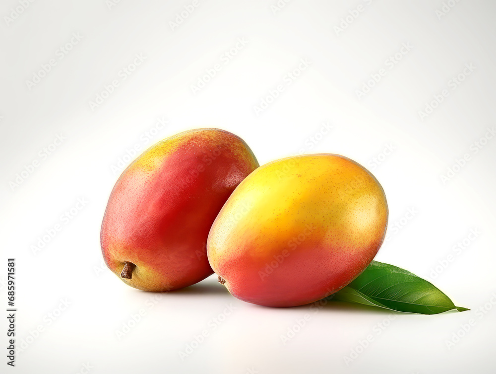 Mango isolated on white background. Mango isolated on white background.