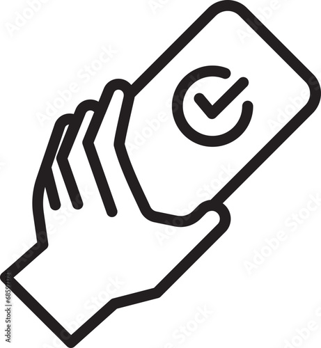 mobilephone tap to pay icon