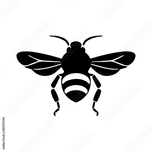 bee on white background