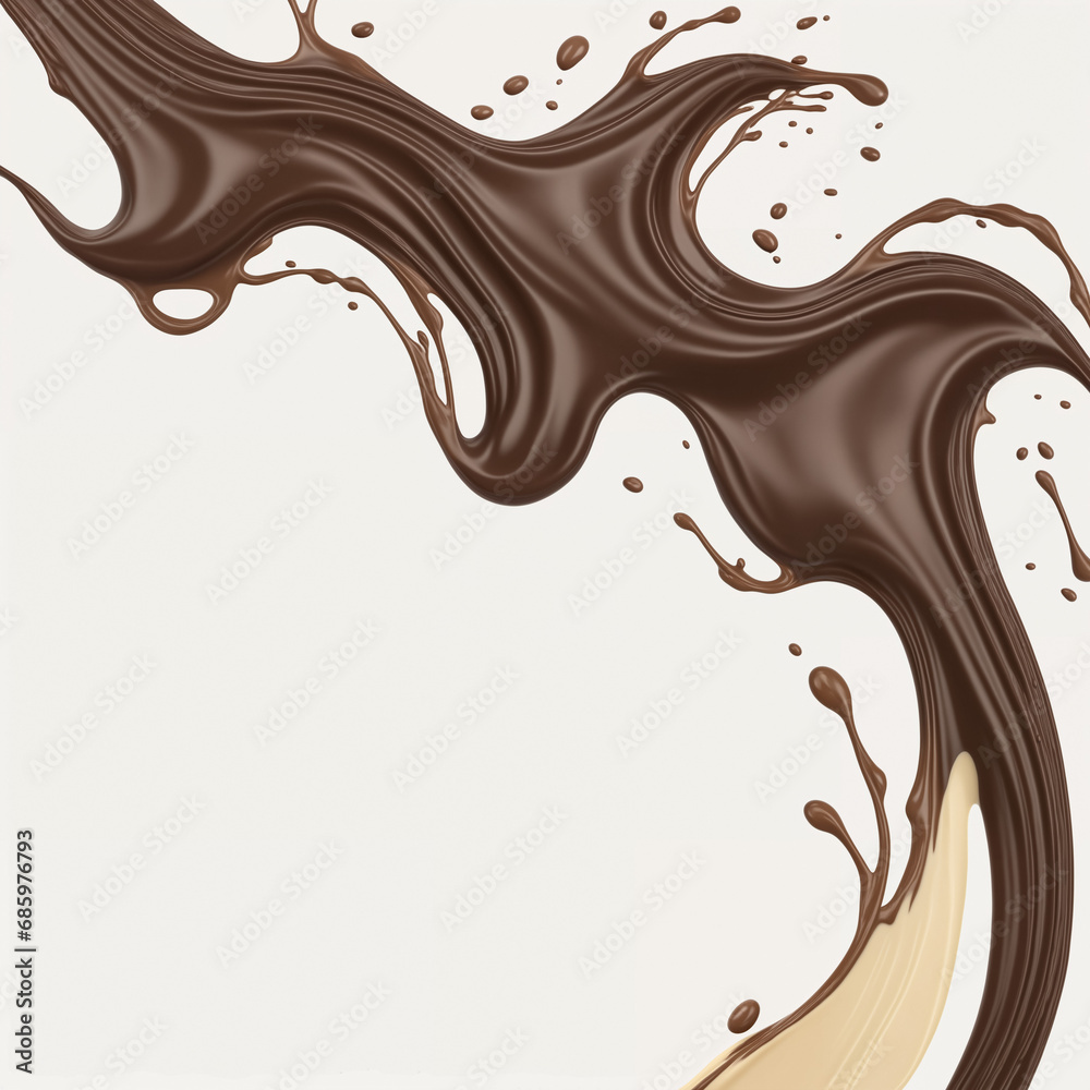 3D render of an isolated crown Chocolate chunks flow impactful Splash and chocolate drops and ripple cocoa powder and nuts and milk flow ice cream 3D render of an isolated crown Chocolate chunks flow impactful Splash and chocolate drops and ripple cocoa powder and nuts and milk flow ice cream