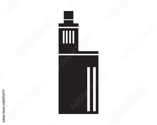 Electronic cigarette vap icon vector symbol design 