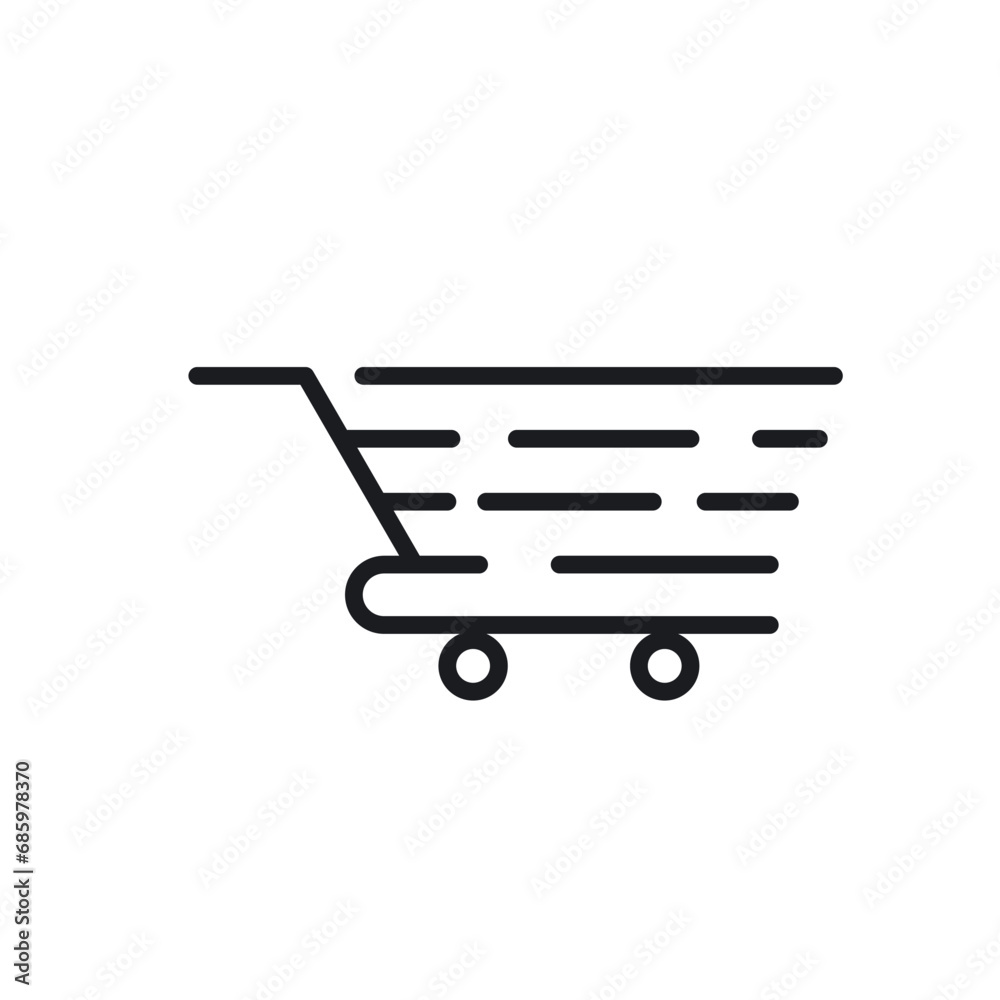 shopping trolley icon vector element design template shopping trolley icon vector element design template