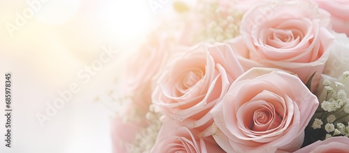 Foto Pastel rose bouquet for weddings.
