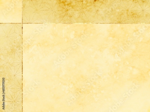 麻の葉文様が綺麗な上品な和風背景イラスト素材