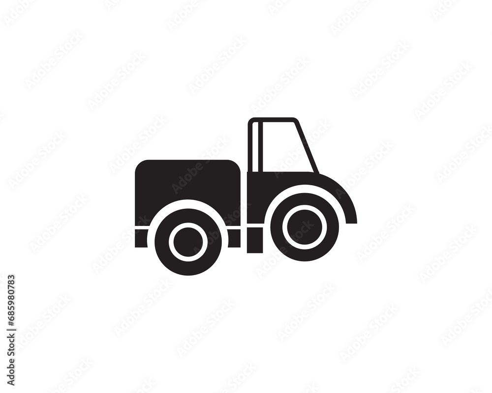 Heavy machinary transport icon vector symbol design illustration.