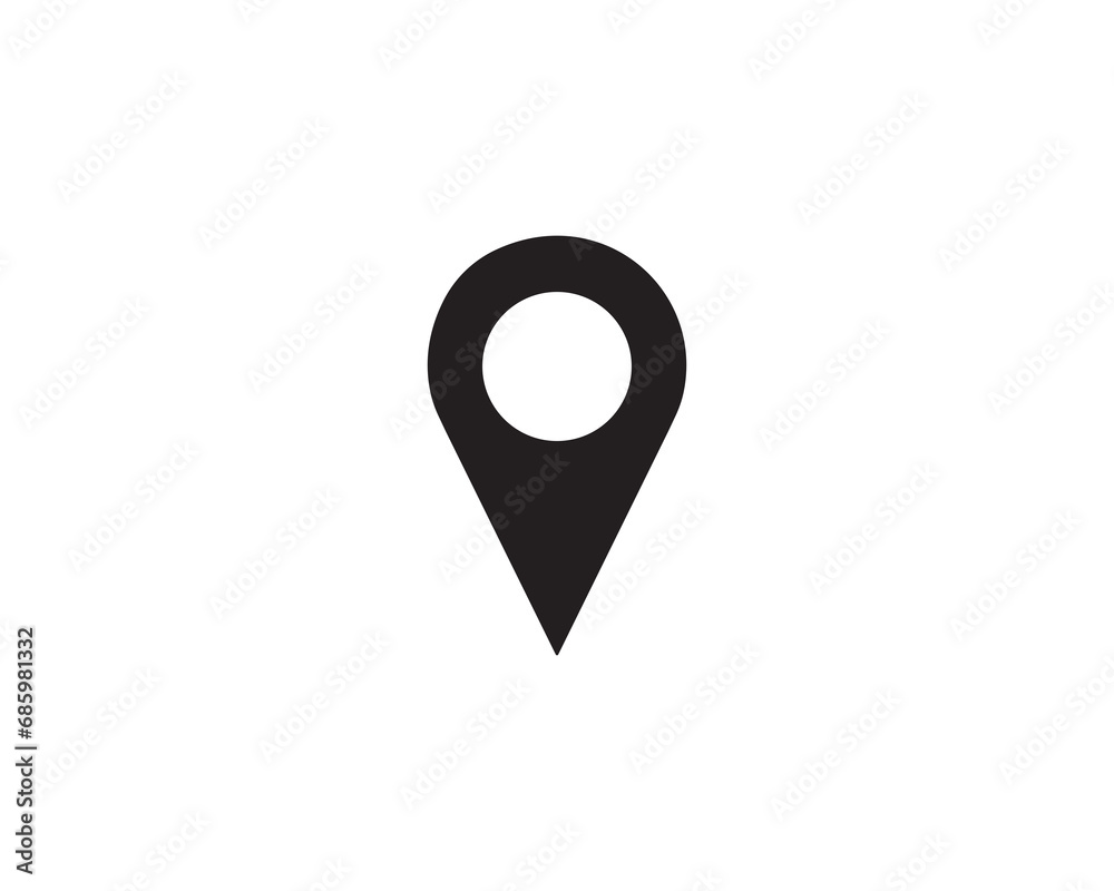 Location pointer icon vector symbol design illustration. Location pointer icon vector symbol design illustration.
