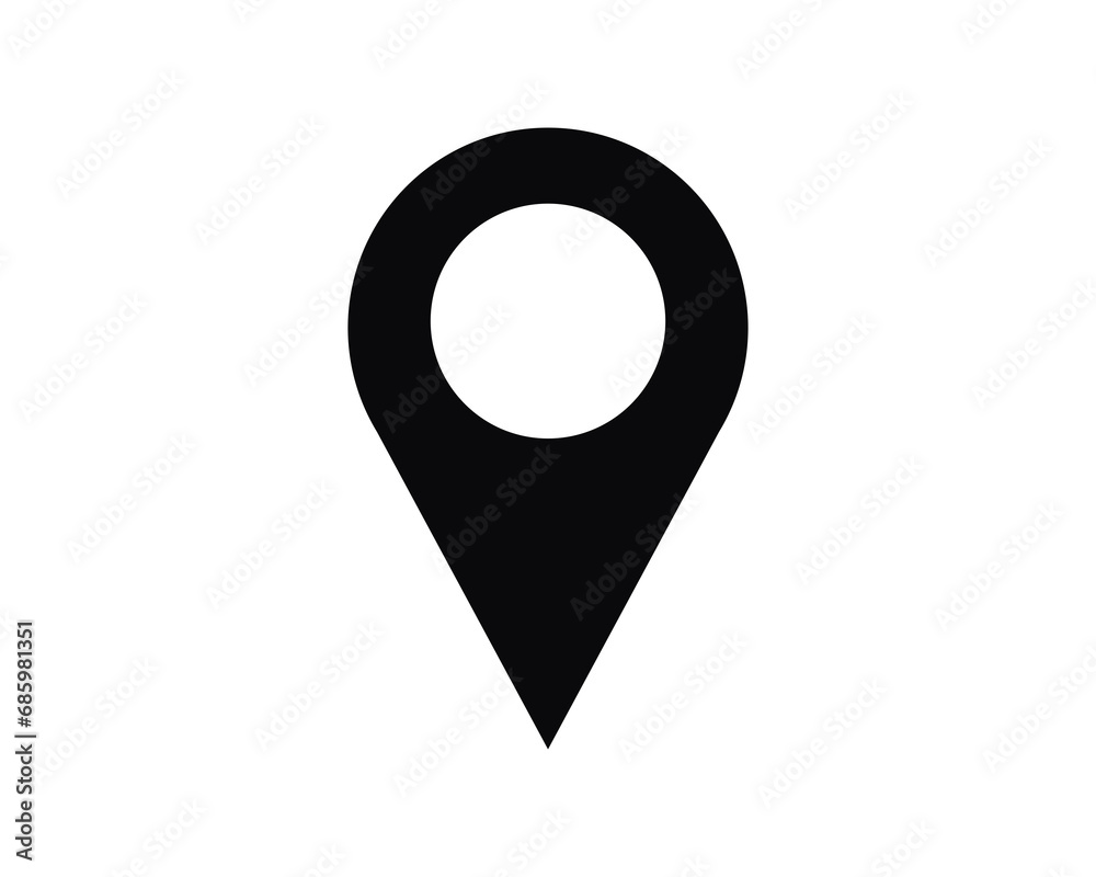 Location pointer icon vector symbol design illustration. Location pointer icon vector symbol design illustration.