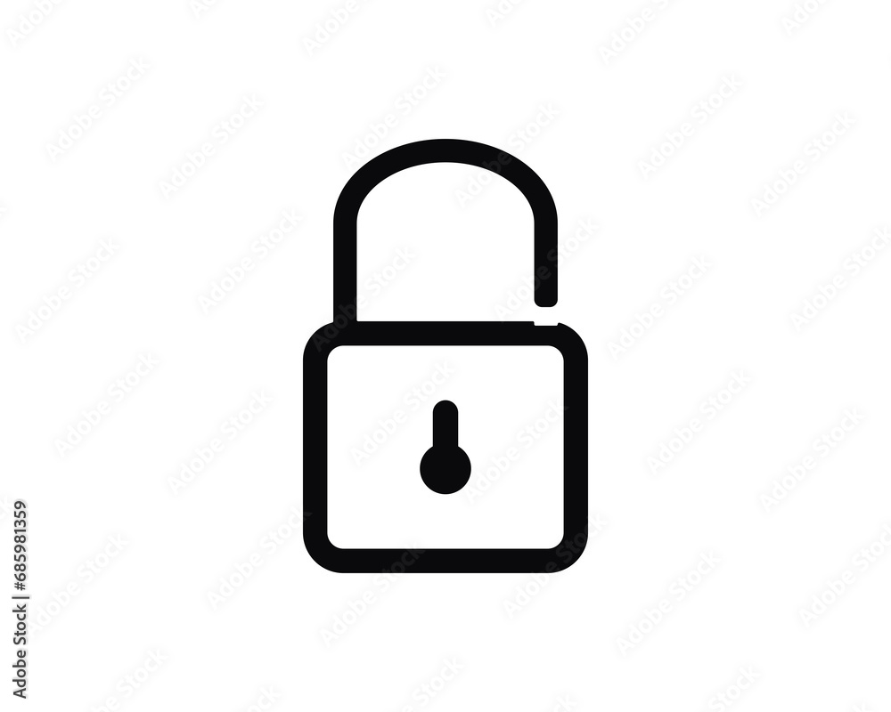 Lock safety icon vector symbol design illustration Lock safety icon vector symbol design illustration
