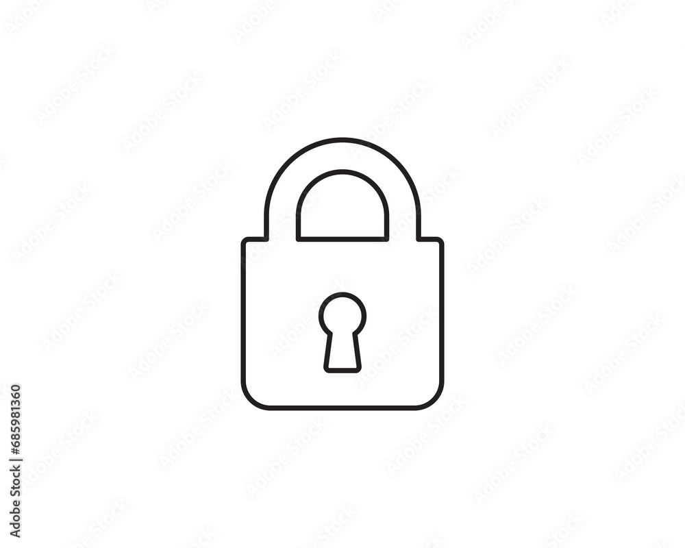 Lock safety icon vector symbol design illustration Lock safety icon vector symbol design illustration