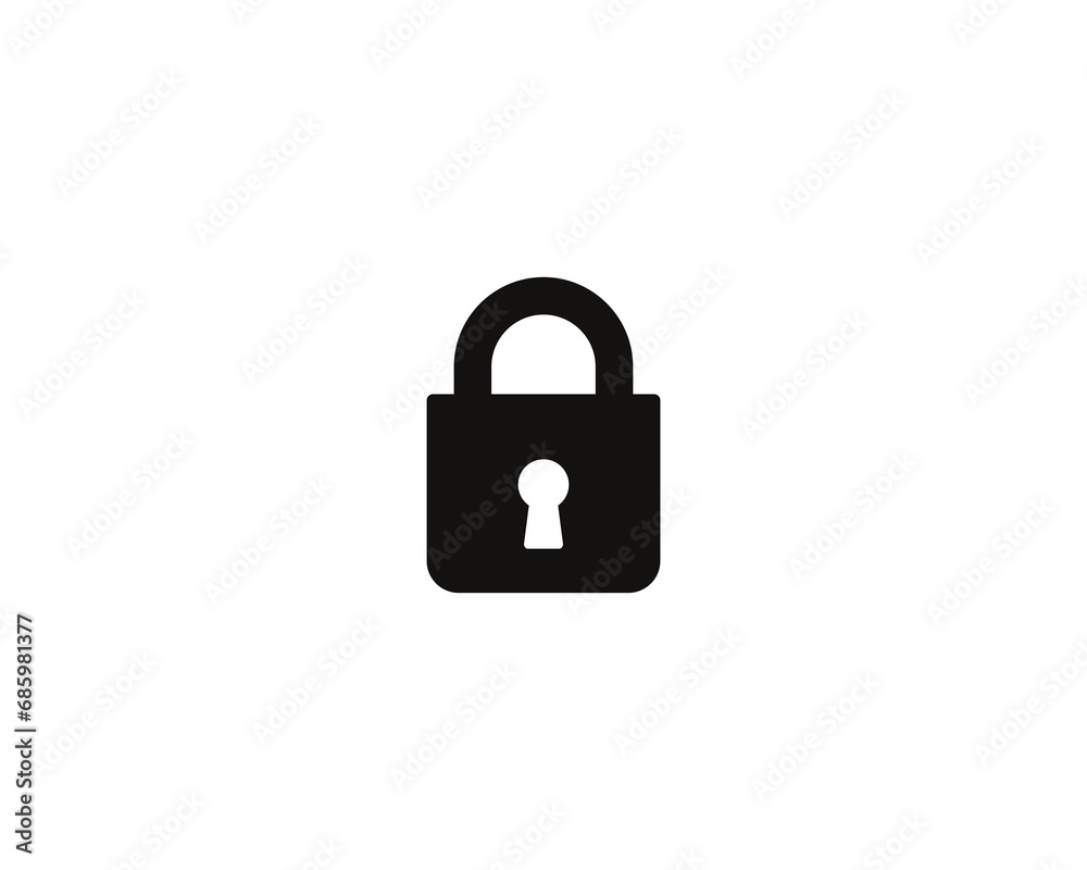 Lock safety icon vector symbol design illustration Lock safety icon vector symbol design illustration