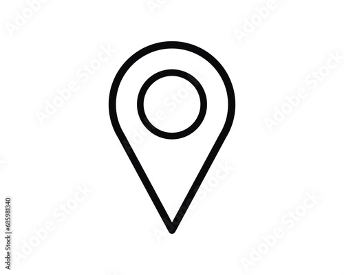 Location pointer icon vector symbol design illustration.