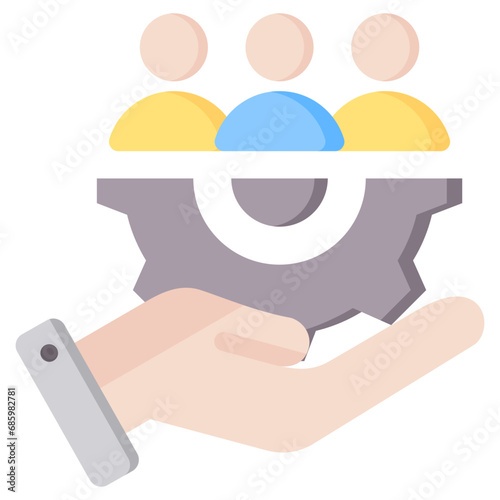 Human Resources Flat Icon