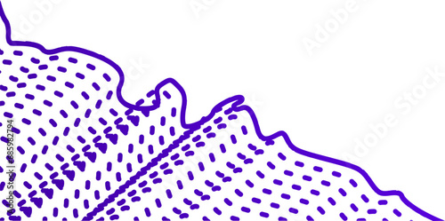 abstract wavy lines element. Flowing particles wave pattern 3D curve halftone. Element Vector in the concept of technology, science, and modern
