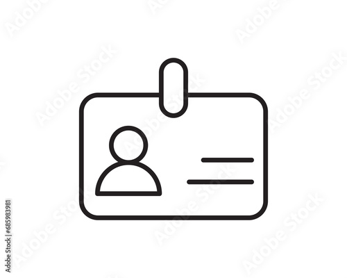 Employment id card icon vector design illustration 