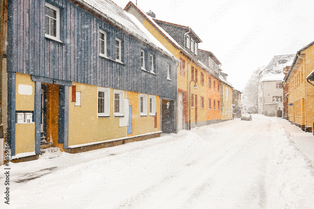 Winterimpressionen aus Harzgerode im Harz