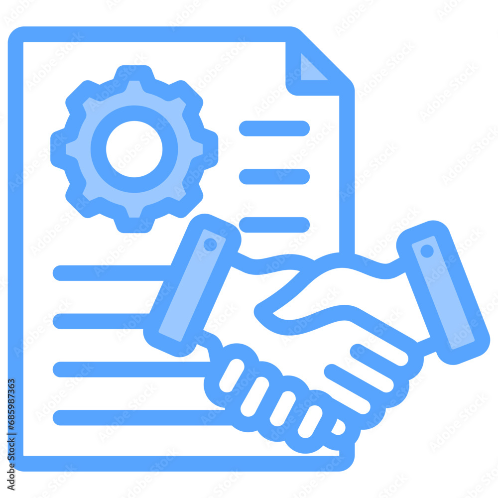 Agreement Blue Icon Agreement Blue Icon