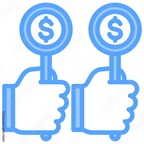 Bid Blue Icon