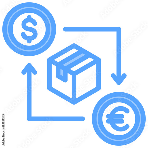 Arbitrage Blue Icon