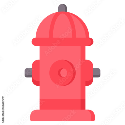 Fire Hydrant Flat Icon