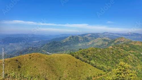 panorama of the mountains © somruethai