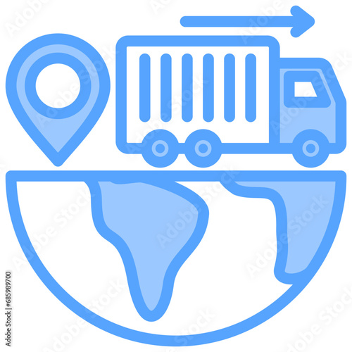 Export Blue Icon