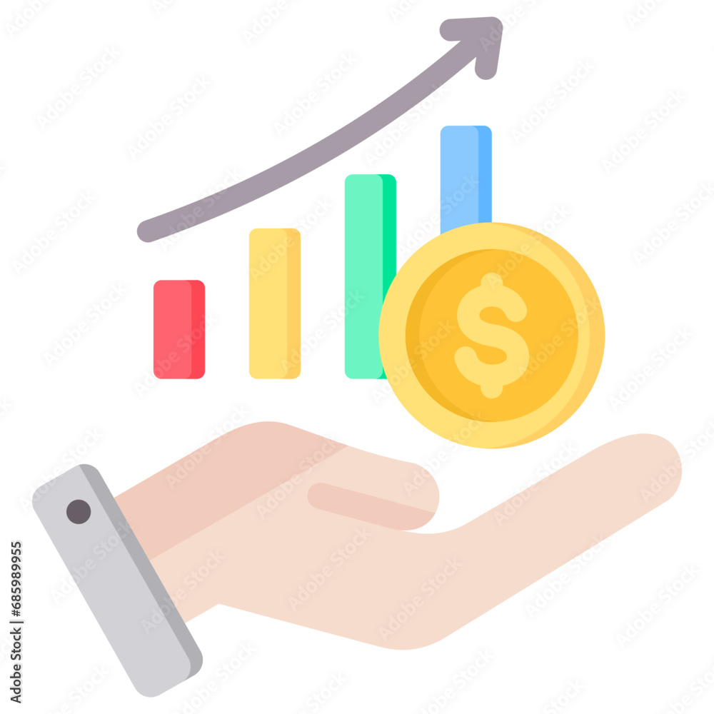 Profit Flat Icon Profit Flat Icon