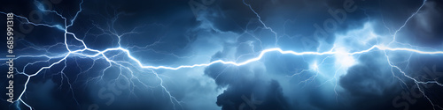 beautiful abstract lightning bolt banner background