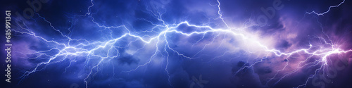 beautiful abstract lightning banner background photo