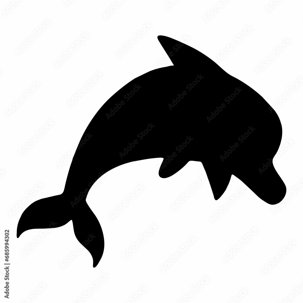 Fototapeta premium dolphin isolated on white