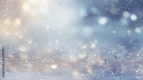 winter light background with sparkle