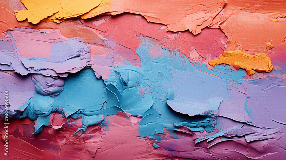 Fototapeta premium red and blue paint HD 8K wallpaper Stock Photographic Image