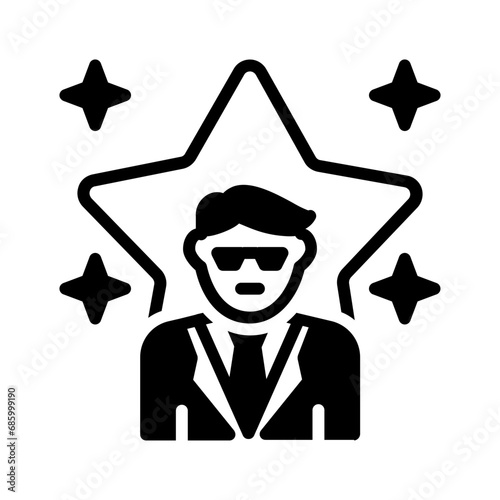 solid black icon for Prominent