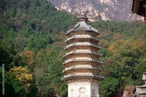 The Buddha Pagodas in the Silver Mountain Pagoda Forest, a scenic spot in Beijing photo