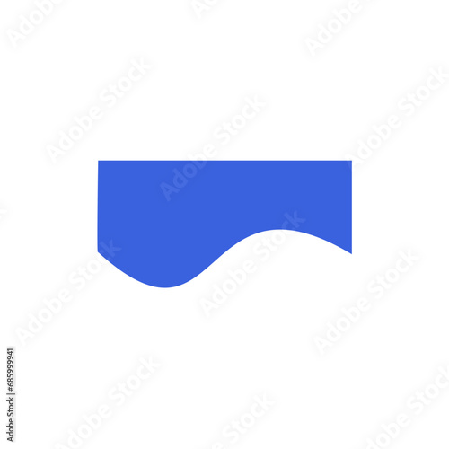 Curve Lines, Drops, Wave. Abstract Design Element for Top, Bottom Page Web Site. 