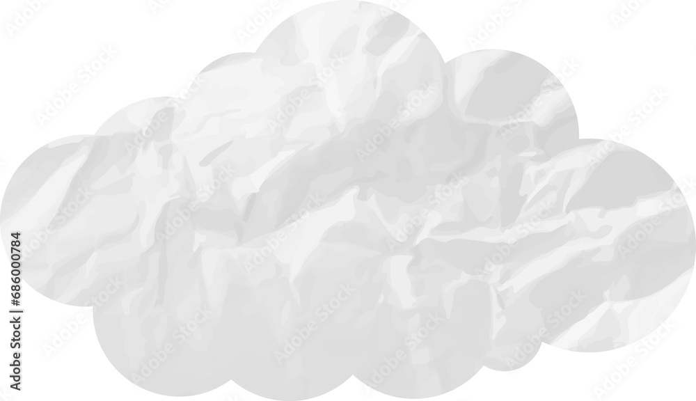 cloud paper wrinkled cloud paper wrinkled