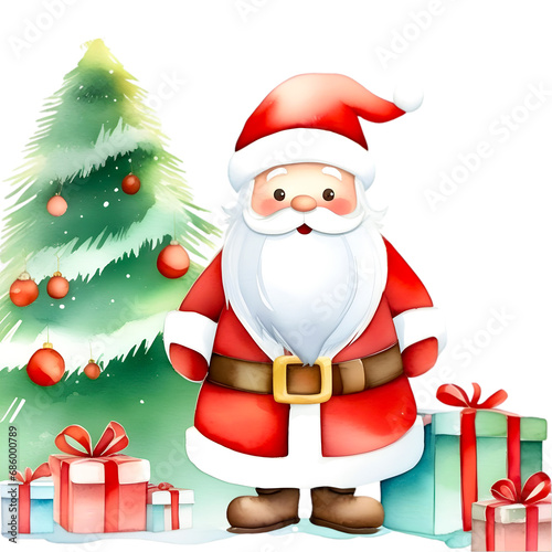 santa claus with a bag of gifts