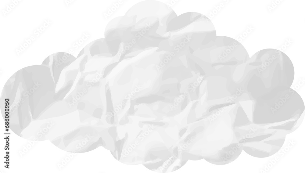 cloud paper wrinkled cloud paper wrinkled