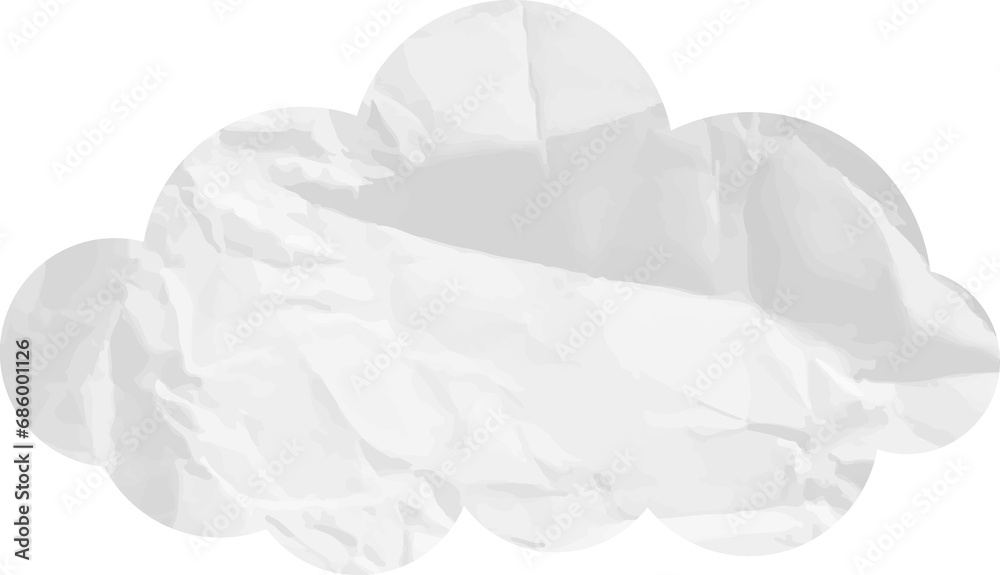 cloud paper wrinkled cloud paper wrinkled