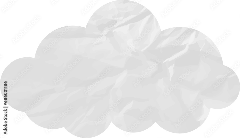 cloud paper wrinkled cloud paper wrinkled