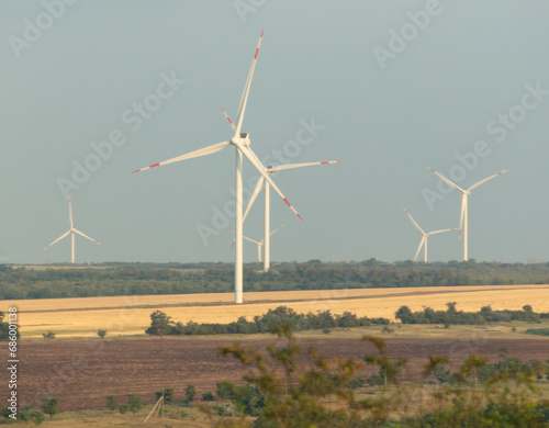 Wind power plants in nature. Technologies