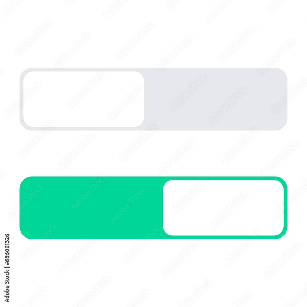 On and Off toggle switch button template