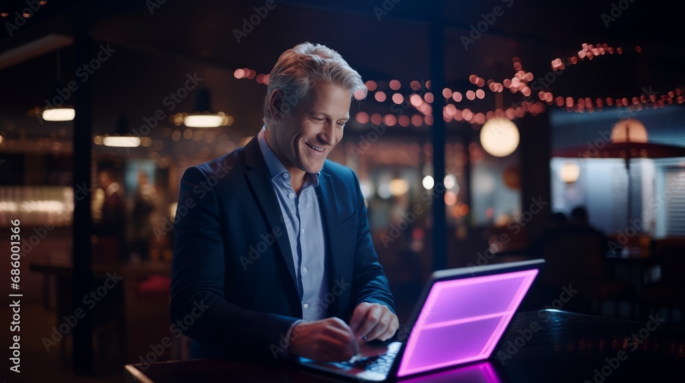 Working Remotely: A Productive Man Utilizing Technology to Maximize Efficiency Working Remotely: A Productive Man Utilizing Technology to Maximize Efficiency