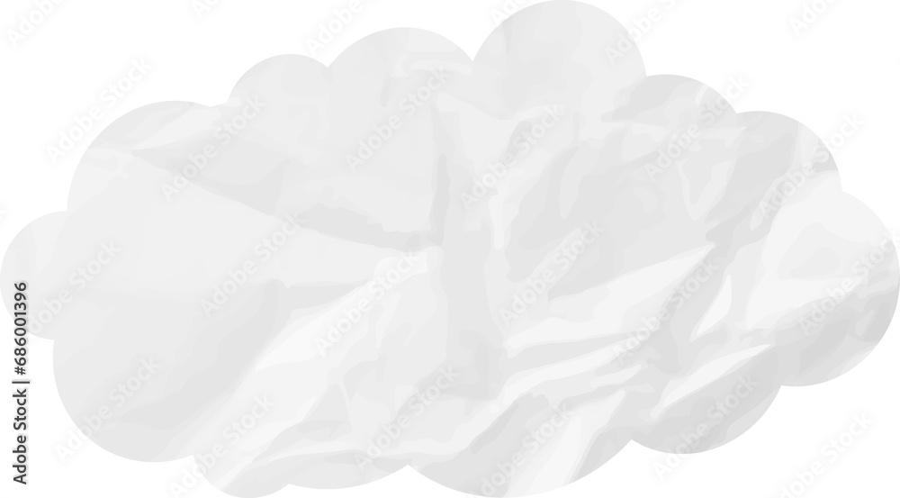 cloud paper wrinkled cloud paper wrinkled