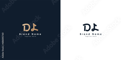 DL logo in Chinese letters design photo