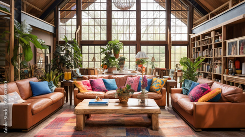 Vibrant Bohemian Interior. Boho Harmony