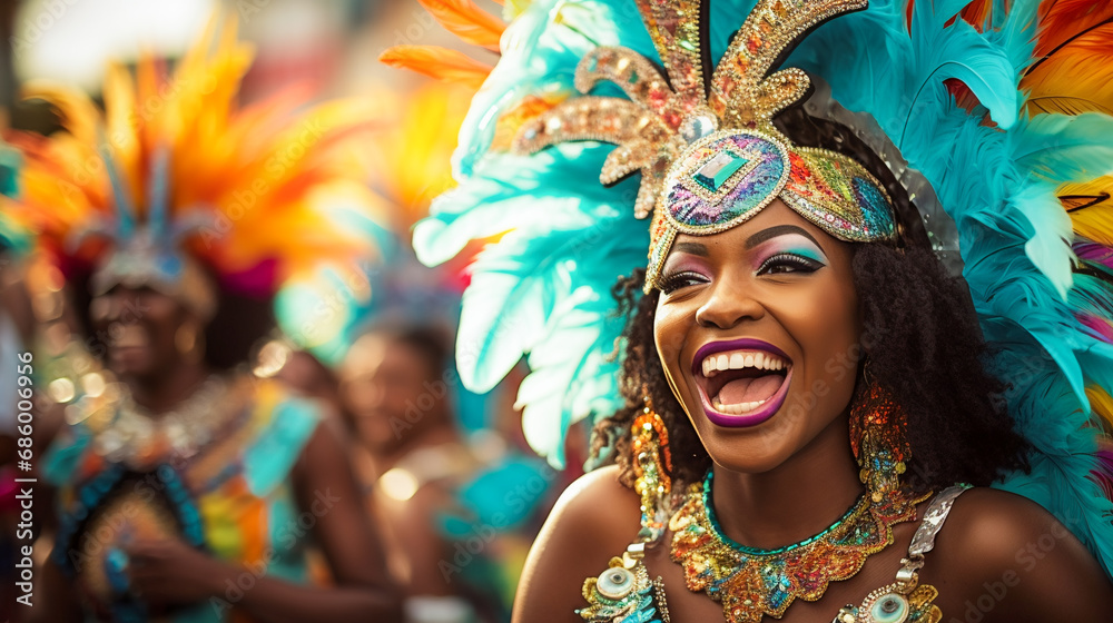 Colorful Carnival. Vibrant Parades And Costumes. Colorful Carnival. Vibrant Parades And Costumes.